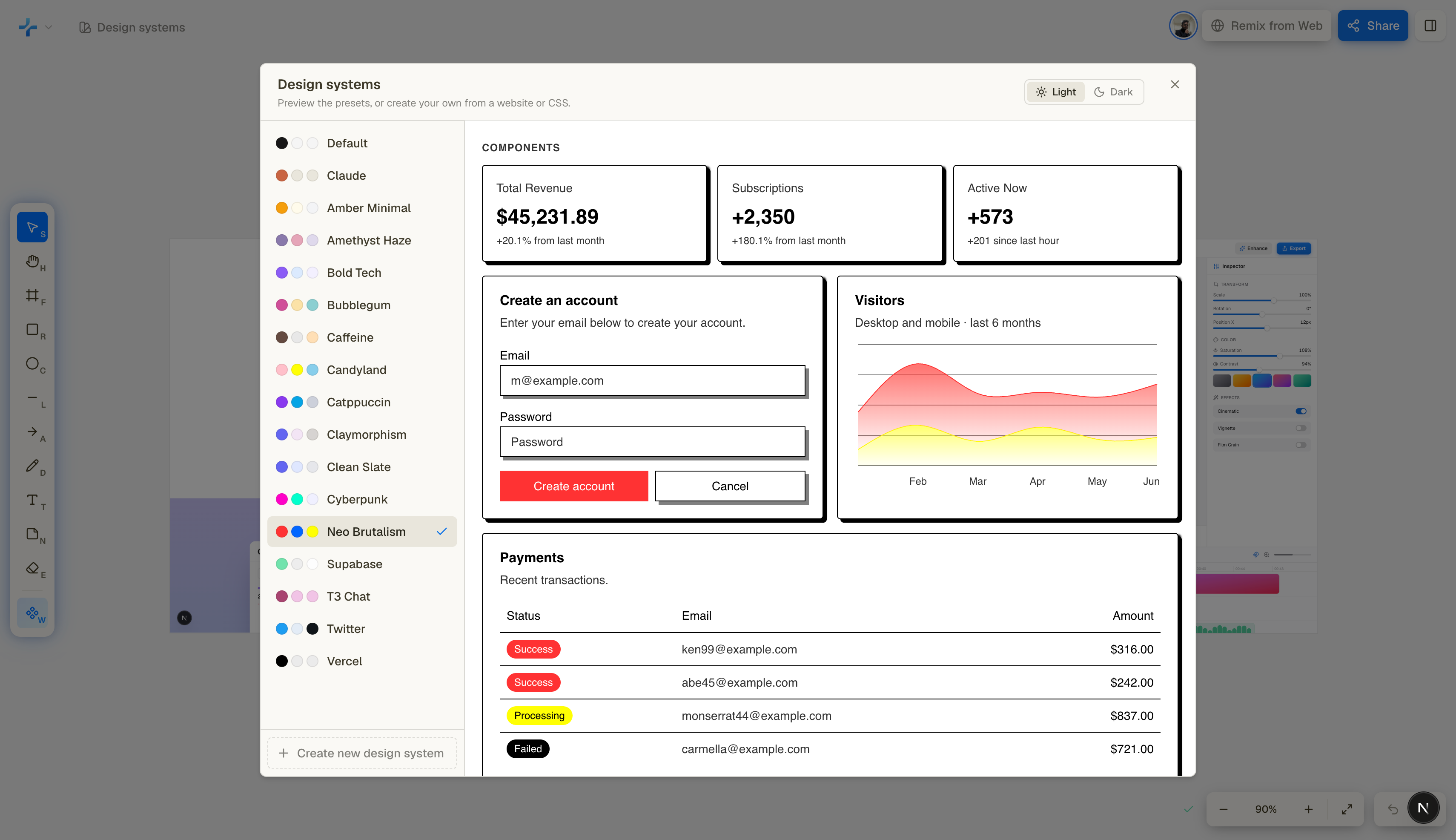 Design systems — use a curated system or build your own